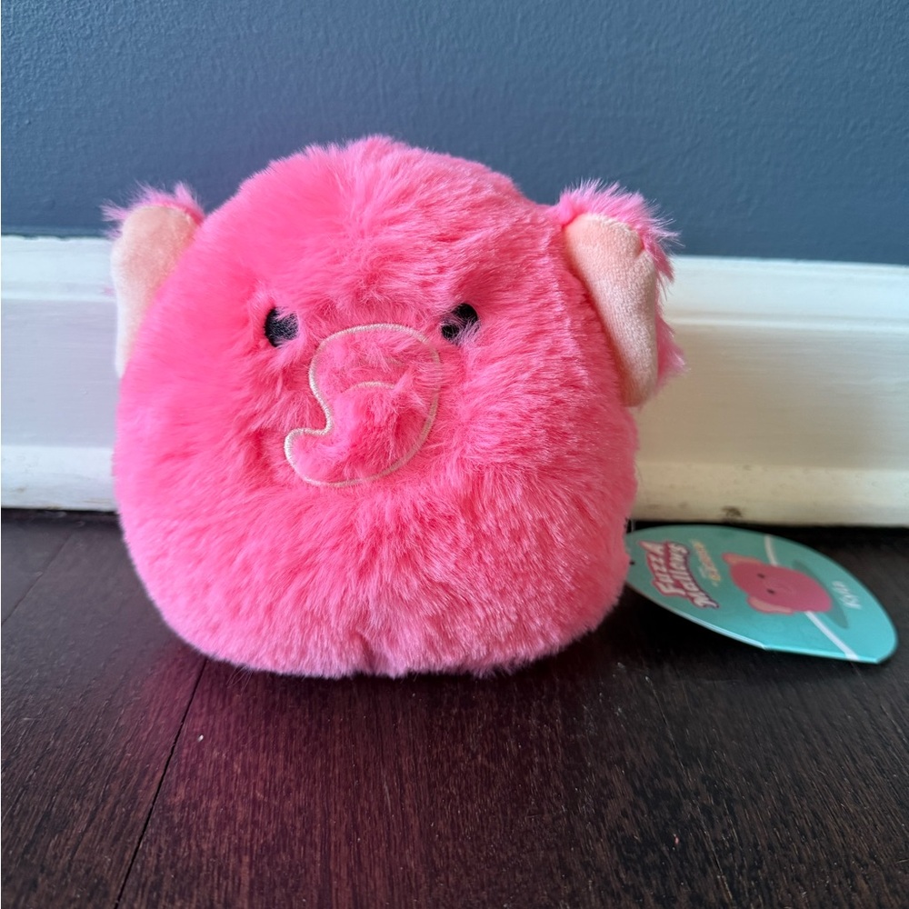 Squishmallow 5” Fuzzamallow Kyla Pink Elephant HTF BNWT